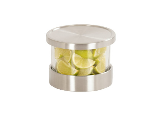Cal-Mil 1851-5 5 1/4" Dia. x 4 1/2" H 32 Oz. Glass Clear Mixology Jar