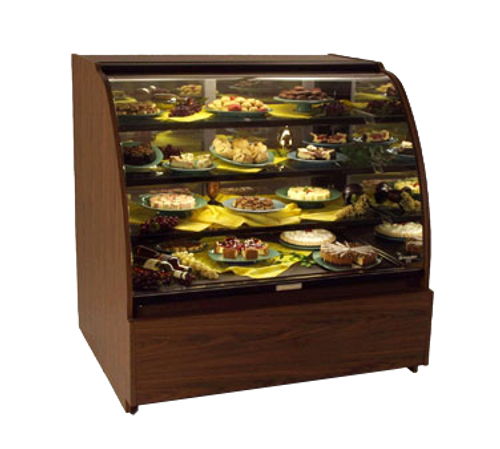 Structural Concepts HV48R 50"W Curved Glass Encore Service Refrigerated Bakery Merchandiser