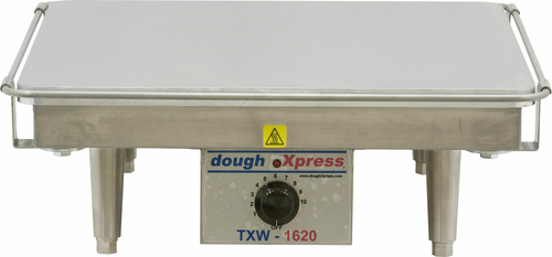 DoughXpress TXW-1620-120 17" W x 6.16" H x 21.43" D Stainless Steel Single Calrod Flat Surface Tortilla Warmer - 120 Volts, 1-Ph