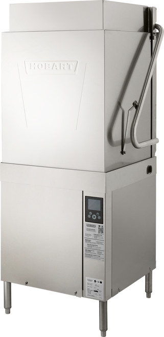 Hobart AM16T-BAS-2 60 Racks and Hour Electric High Temp with Booster Universal Stainless Steel Dishwasher