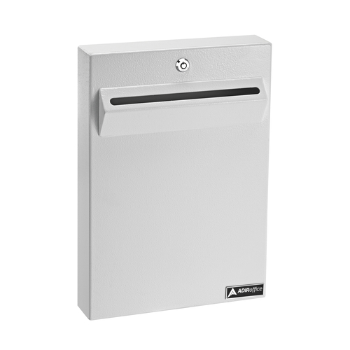 Alpine ADI631-14-WHI White Finish Larged Sized Document Drop Box