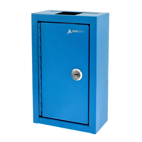 Alpine ADI631-12-BLU Blue Finish Heavy Duty Steel Outdoor Key Drop Box