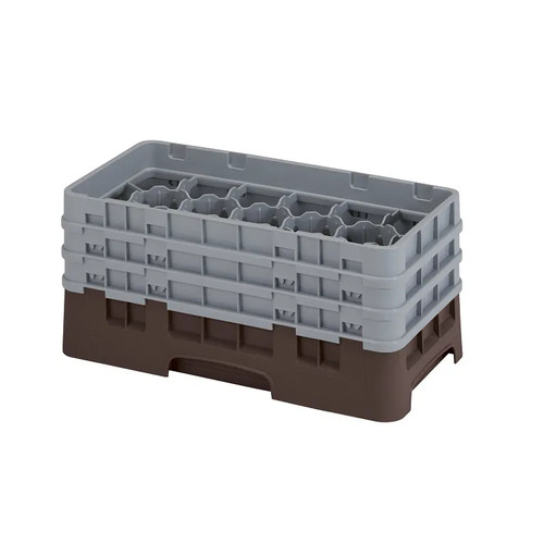 Cambro 17HS638167 Camrack Glass Rack With (3) Soft Gray Extenders - 3 Cases