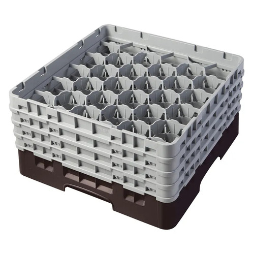 Cambro 30S800167 Camrack Glass Rack With (4) Soft Gray Extenders - 2 Cases