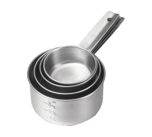 TableCraft Products 724 4 piece Stainless Steel Measuring Cup