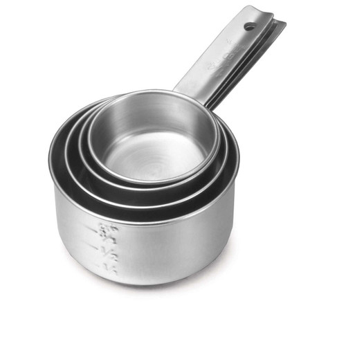 TableCraft Products 724 4 piece Stainless Steel Measuring Cup