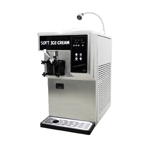 Icetro ISI-300TA 18" W x 36" H x 37" D 18.5 Qt. Hopper 3.4 Qt. Cylinder Single Flavor Countertop Soft Serve Machine - 208/230V