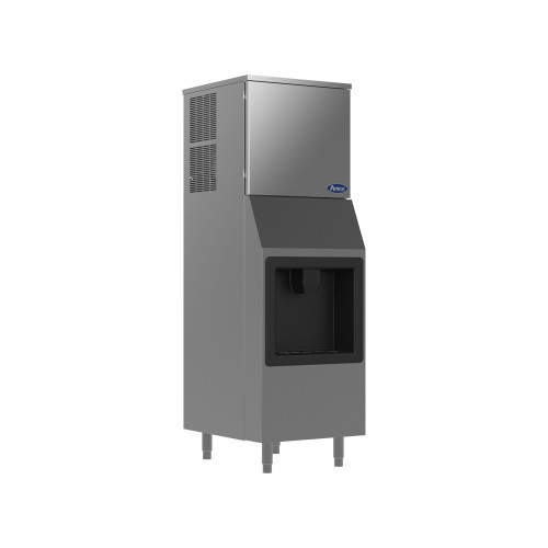 Atosa HD350-AP-161 160 Lbs. Air Cooled Half Diced Cube Hotel Ice Machine & Dispenser - 115 Volts