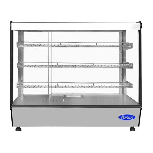 Atosa CHDS-53 27.63" W x 22.5" D x 26.63" H Straight Front Glass Countertop Heated Display Case - 115 Volts