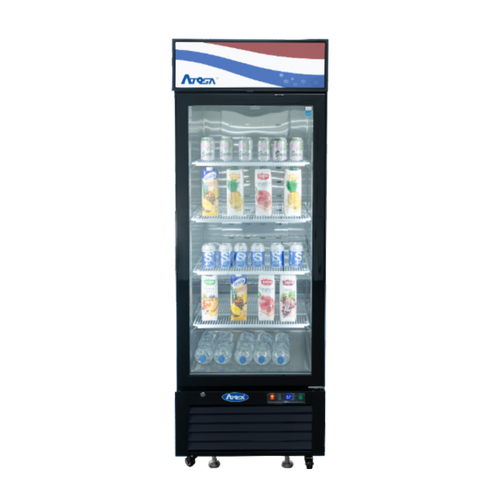 Atosa MCF8720GR 19.4 Cu. Ft. Black Freezer Merchandiser - 115 Volts