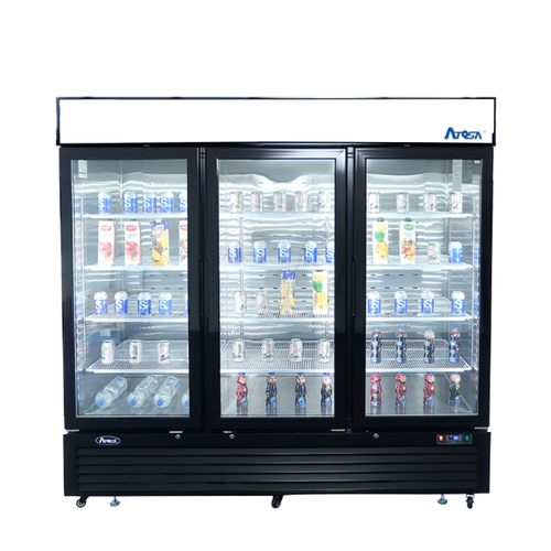 Atosa MCF8728GR 68 Cu. Ft. Black Freezer Merchandiser - 115 Volts