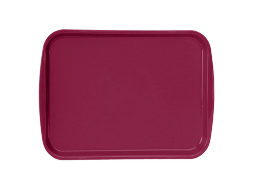 Vollrath 1216-21 12.13" x 17.19" Red Plastic Rectangular Traex Fast Food Tray