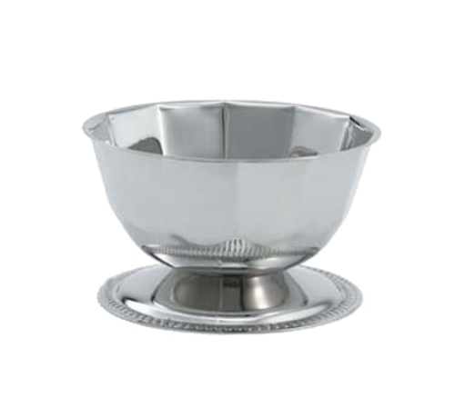 Vollrath 46701 16 Oz. Stainless Steel Mirror Finish Gadroon Base For Seafood Supreme Set Imported Paneled Bowl