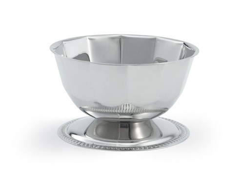 Vollrath 46701 16 Oz. Stainless Steel Mirror Finish Gadroon Base For Seafood Supreme Set Imported Paneled Bowl