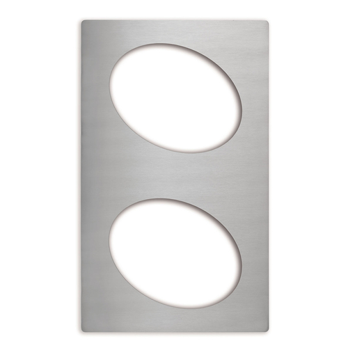 Vollrath 8240314 21.13" W x 12.75" D Oval Stainless Steel Miramar Template