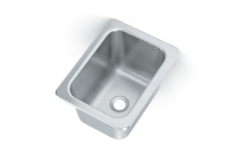 Vollrath 101-1-2 13" OAW x 17" OAD One Compartment Stainless Steel Drop-In Sink