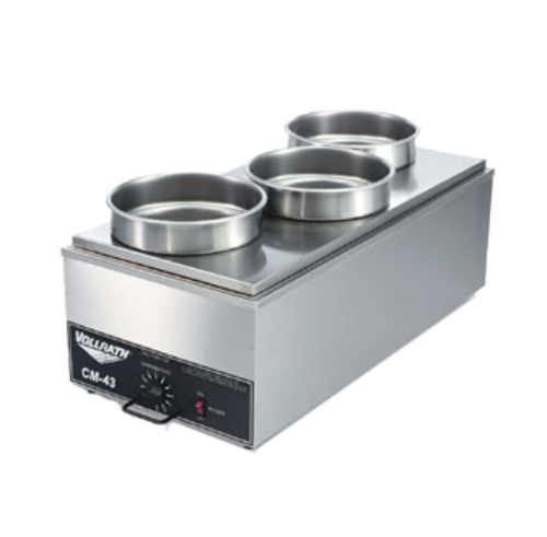 Vollrath 19188 300 Series Stainless Steel with Three 8 3/8" Holes Adaptor Plate