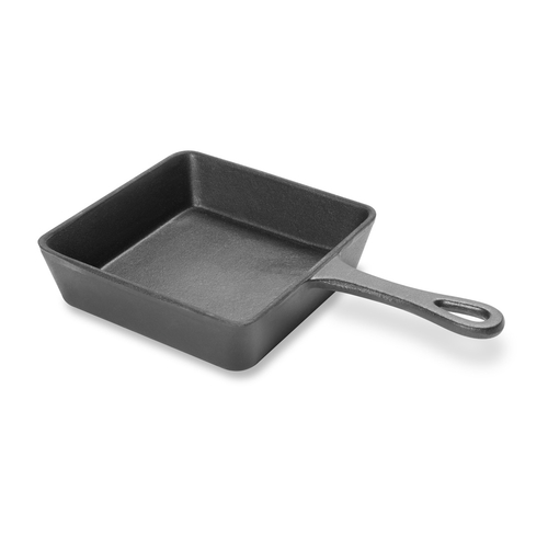 Vollrath 59738 14.9 Oz. Cast Iron Without Lid Mini Squared Fry Pan