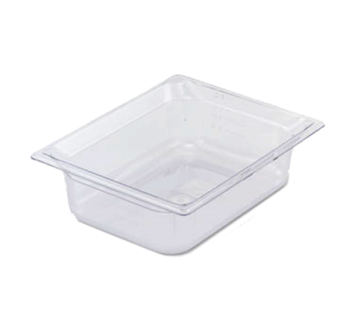 Vollrath 8028410 8" Deep Low-Temp Polycarbonate Clear Plastic Super Pan 1/2 GN Food Pan