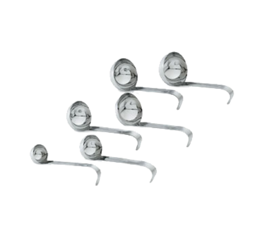 Vollrath 4970610 6 Oz. 3 5/8" Bowl Dia. with 6" Stainless Short Handle Capacity Stamped on Product One-Piece Ladle
