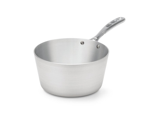 Vollrath 6611375 3.75 Qt. 11 Gauge Aluminum Alloy with Natural Finish Wear-Ever Tapered Sauce Pan