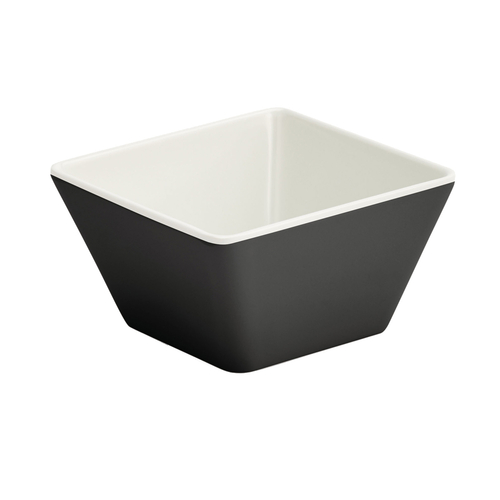 Vollrath V2220020 3.50" W x 3 .50" L x 2.125" H 0.125 Qt. XS Square Black Melamine Bowl