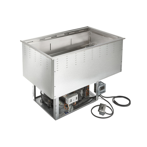 Vollrath FC-4C-04120-FA 54 3/4" W x 26" D x 28 5/8" H Drop-In 4 Wells Refrigerated Cold Food Well Unit - 120 Volts