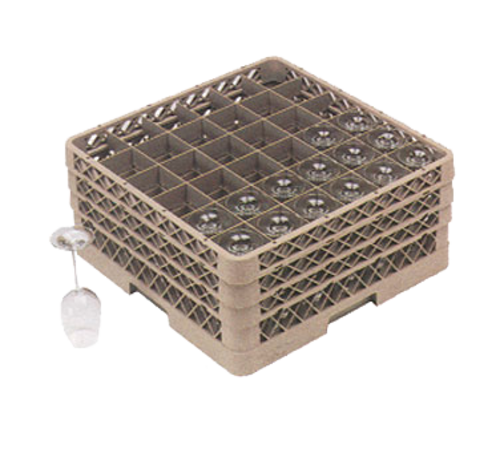 Vollrath TR7CCA 19.75" W x 8.75" H (36) 2 7/8" Square Compartment Size with (2) Compartment Extenders and (1) Open Extender Traex Full Size Glass / Stemware Rack