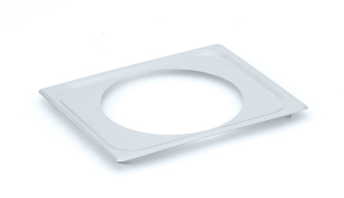 Vollrath 19198 10.31" W x 12.63" D 300 Series Stainless Steel 1/2 Size with (1) 8 3/8" Hole Adaptor Plate