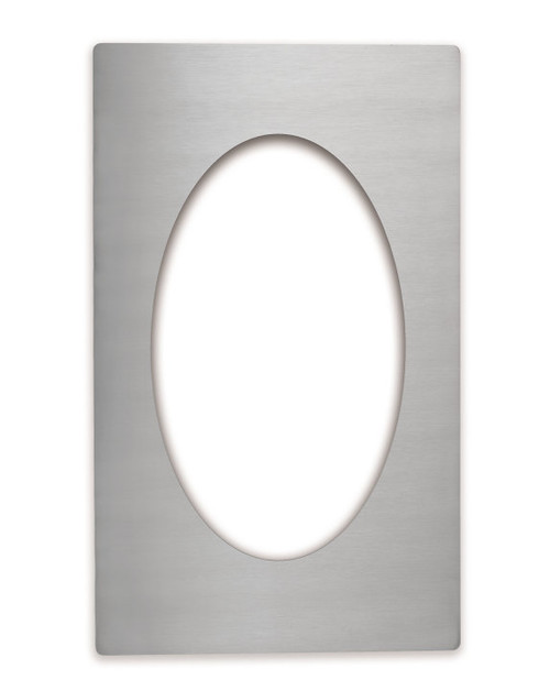 Vollrath 8240114 21.13" W x 12.75" D Oval Stainless Steel Miramar Template