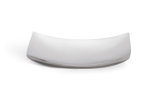 Vollrath 46222 Curved 12" x 7" Polished Stainless Steel Double Wall Platter