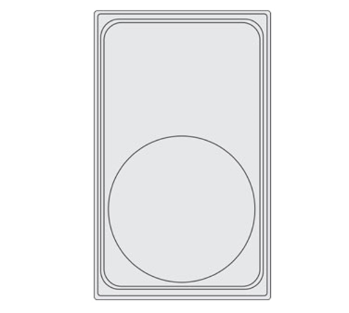 Vollrath 8240710 21.13" W x 12.75" D Plastic Round Night Sky Miramar Template