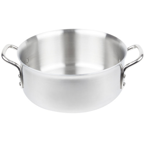 Vollrath 77760 12" Dia. 10 Quarts Stainless Steel and Aluminum Induction Ready Without Cover Tribute 3-Ply Brazier