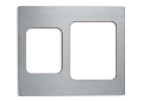 Vollrath 8250814 21.13" W x 25.75" D Pan Stainless Steel Plain Edge Miramar Double Size Template