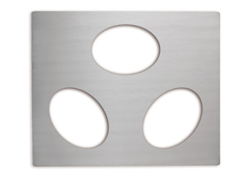 Vollrath 8250114 21.13" W x 25.75" D Stainless Steel Oval Miramar Template