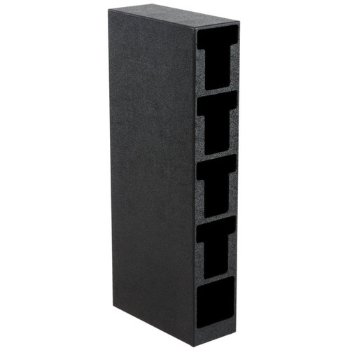 Vollrath CTL-4VS 12"L Black ABS Plastic Vertical Counter Top Lid & Straw Holder