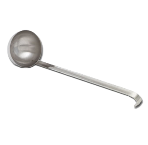 Vollrath 58460 6 Oz. 3 5/8" Bowl Dia. 12 3/8" Stainless Steel Kool-Touch Hooked Handle Round Shape Ladle