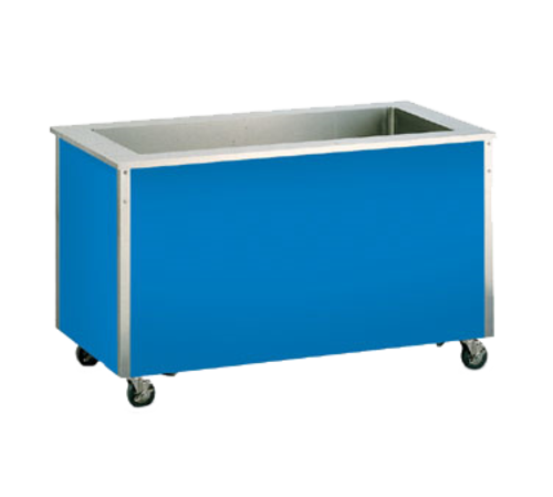 Vollrath 36170 74" W x 28" D x 30" H Ice-Cooled Modular Enclosed Base 4-Series Signature Server Stainless Steel Countertop with Cold Food Station