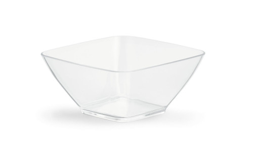 Vollrath V928001 0.63 Qt. Clear Small Square Acrylic Bowl