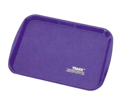 Vollrath 1014-44 10.63" x 14.31" Blue Plastic Rectangular Traex Fast Food Tray