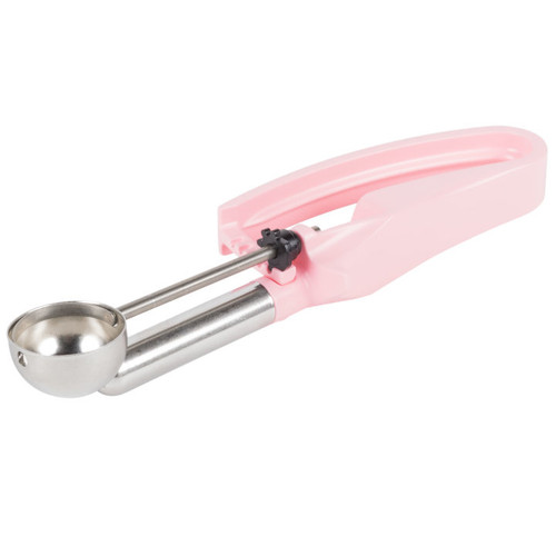 Vollrath 47379 0.54 Oz. #60 Pink Color-Coded Handle Extended Length Disher