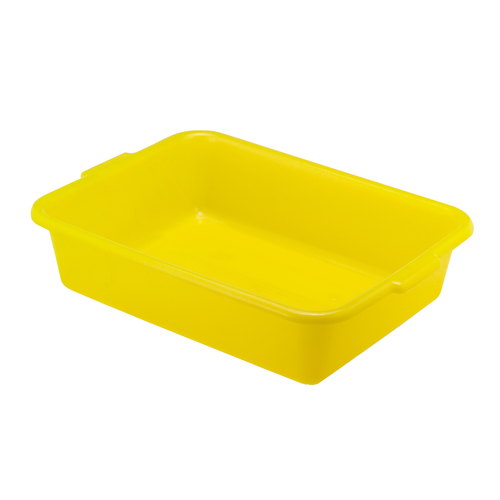 Vollrath 1521-C08 20"W x 15"D x 5" H Yellow Plastic Traex Color Mate Food Storage Box