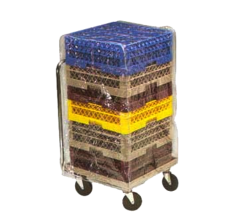 Vollrath TRCV4 21.5" W x 21.5" D x 48" H Clear Vinyl Traex Rack Cover