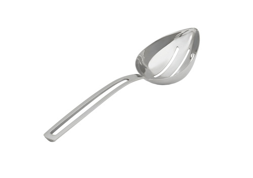 Vollrath 46731 6 Oz. Overall Length 12.83 Inches Stainless Steel Slotted Oval Bowl Miramar Contemporary Style Serving Spoon