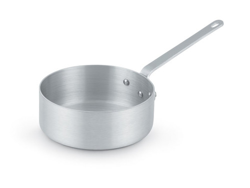 Vollrath 4018 2.5 Qt. 3004 Aluminum Alloy with Riveted Non-Insulated Handle Premier Sauce Pan