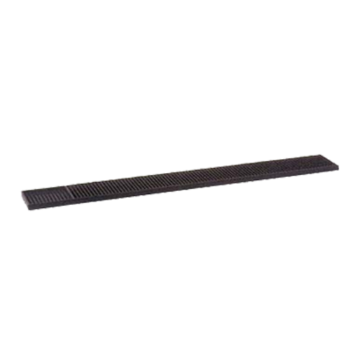 Vollrath 2330-99 23.5" x 3.13" x 0.5" Black Flexible Thermoplastic rubber Construction Rail-Mate Glass Mat