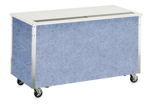 Vollrath 37025 46" W x 28" D x 34" H Modular Enclosed Base 4-Series Signature Server with Stainless Steel Countertops