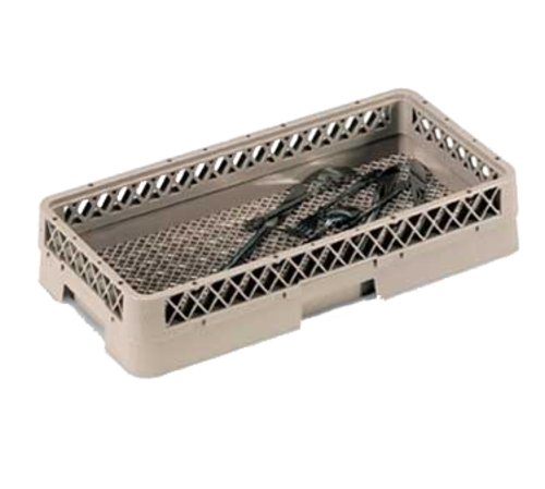 Vollrath HR2A 10" W x 19.75" D x 3.81" H Half Size Co-Polymer Plastic Beige Traex Flatware Dishwasher Rack