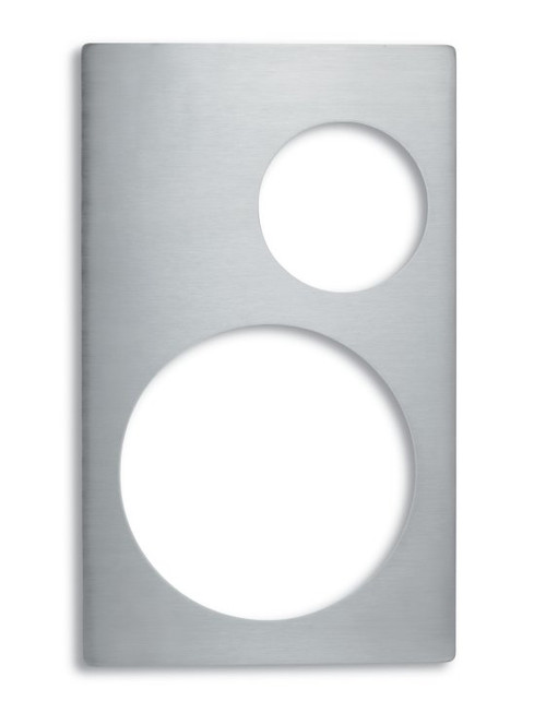 Vollrath 8242414 21.13" W x 12.75" D Round Stainless Steel Plain Edge Miramar Single Size Template