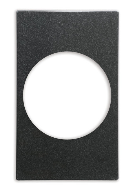 Vollrath 8242610 21.13" W x 12.75" D 1 Hole Round Plastic Miramar Single Size Template for Miramar Cookware